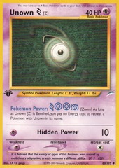 Unown [Z] - 60/105 - Uncommon - 1st Edition